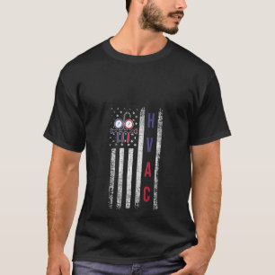 Camiseta Mulheres Hvac Technician Men American Flag Usa Vin