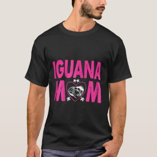 Camiseta Mulheres Iguana Mamãe Animais Pets T
