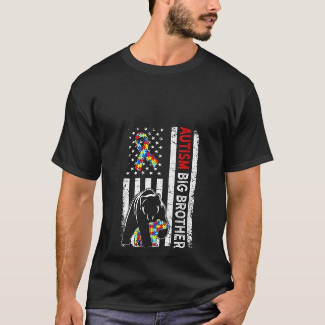 Camiseta Mulheres Incomodaram Bandeira Americana Autismo Gr (Frente)