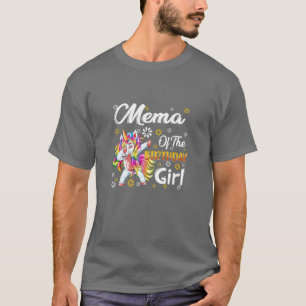 Camiseta Mulheres Incríveis Dabbing Unicorn Birthday Mema F