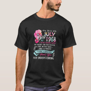 Camiseta Mulheres incríveis desde 1968 54º aniversário Eu s
