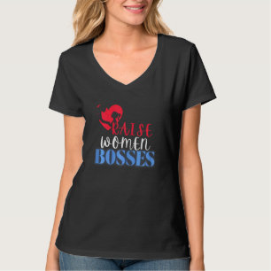 Camiseta Mulheres Independentes Vermelho Branco E Azul Empo