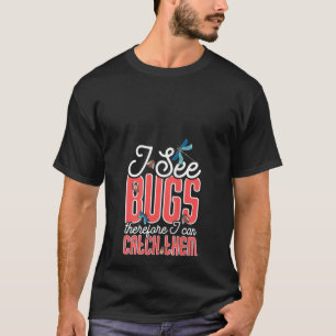 Camiseta Mulheres Insetos Catcher Inseto Ensino Caçador Ins