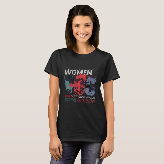 Camiseta mulheres inspiram inclusão (Frente Completa)
