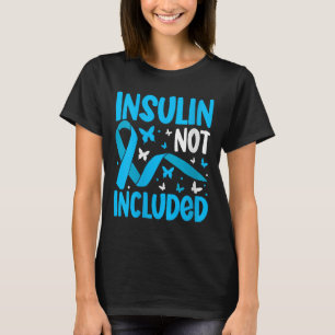 Camiseta Mulheres Insulina Não Incluída V-pescoço