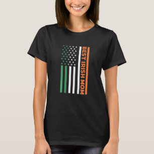 Camiseta Mulheres Irlandesa Mãe Irlanda - Bandeira American