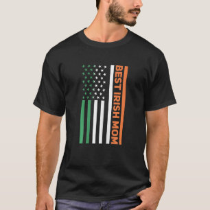 Camiseta Mulheres Irlandesa Mãe Irlanda - Bandeira American