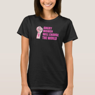 Camiseta Mulheres Irritadas Vão Mudar O Mundo Feminista Pró