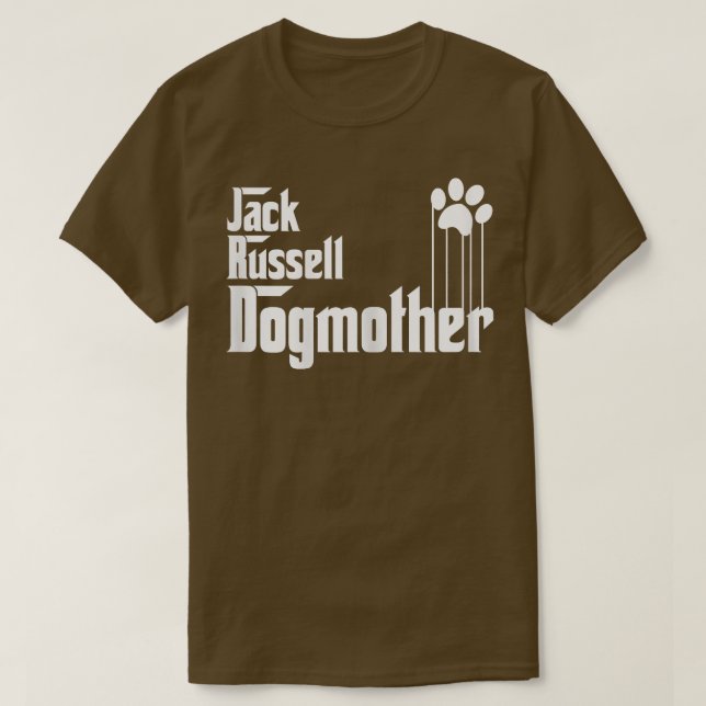 Camiseta Mulheres Jack Russell Cachorro Mãe, Jack Russell C (Frente do Design)