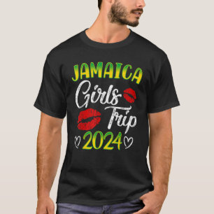 Camiseta Mulheres Jamaica Girls Trip 2024 Summer Vacation W