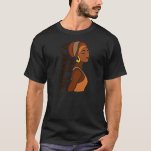 Camiseta Mulheres jamaicanas-jamaicanas Caribe preto E