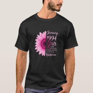 Camiseta Mulheres Janeiro Meninas 1994 28º Aniversário Ofer