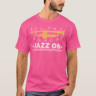 Camiseta Mulheres Jazz No Jogador De Trompetes Blues Music 