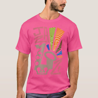 Camiseta Mulheres Jazz Saxofone