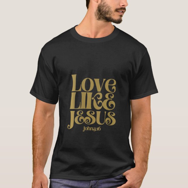 Camiseta Mulheres Jesus Cristo Cristão Enchido Com O (Frente)