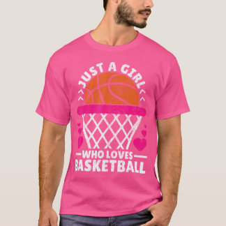 Camiseta Mulheres Jogadoras De Basquete Apenas Uma Menina Q