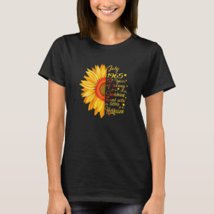 Camiseta Mulheres Julhas Meninas 1965 Aniversário De 57 Ano