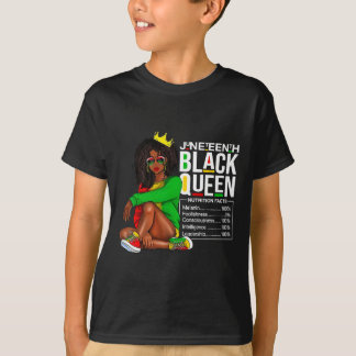 Camiseta Mulheres Junta Décima Negra Rainha Negra Fatos Nut