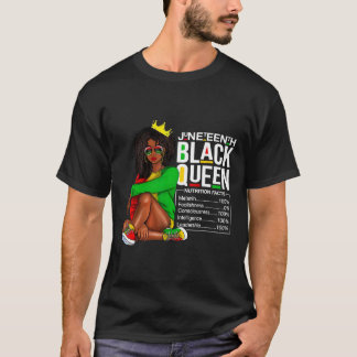 Camiseta Mulheres Junta Décima Negra Rainha Negra Fatos Nut