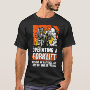 Camiseta Mulheres juram palavras do Forklifter Warehouse Fo