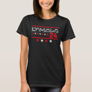 Camiseta Mulheres Kamala Harris 2024 Letreiro de Gato Posit