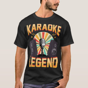 Camiseta Mulheres Karaoke Música Oferece Presentes Cantando