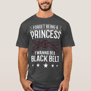 Camiseta Mulheres Karate Fighter Black Belt Formação B