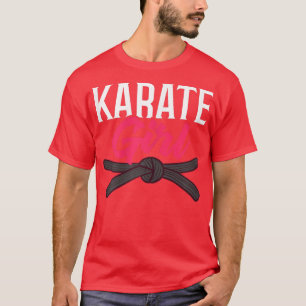Camiseta Mulheres Karate Fighter Black Belt Formação B