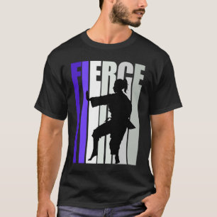 Camiseta Mulheres Karate Pink Aniversário Fierce Competição