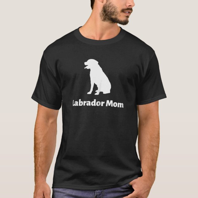 Camiseta Mulheres Labrador Mãe T (Frente)