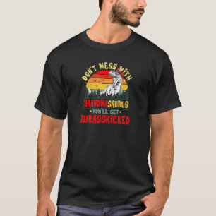 Camiseta Mulheres Legal Avô Dinossauro Dinossauro Rex Mãe C
