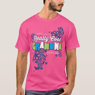 Camiseta Mulheres Legal Avó Feliz Dia de as mães 