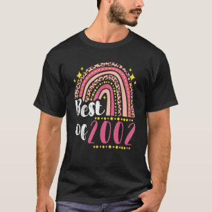 Camiseta Mulheres Leopard Rainbow Aniversário Melhor De 200