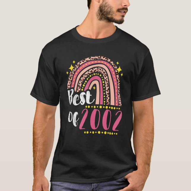 Camiseta Mulheres Leopard Rainbow Aniversário Melhor De 200 (Frente)