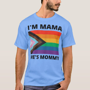 Camiseta Mulheres lésbicas Mãe dá Orgulho gay de presente E