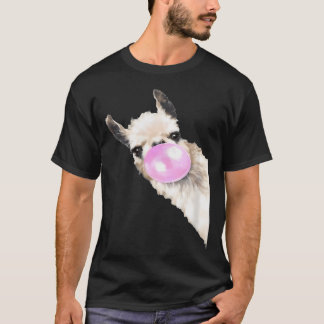 Camiseta Mulheres Lhama Vintage Para Amantes De Lhama E