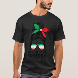 Camiseta Mulheres Liberdade Liberdade Irã Mensagem Irmão Ir