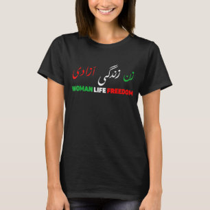 Camiseta Mulheres Liberdade Zan Zendegi Azadi Farsi