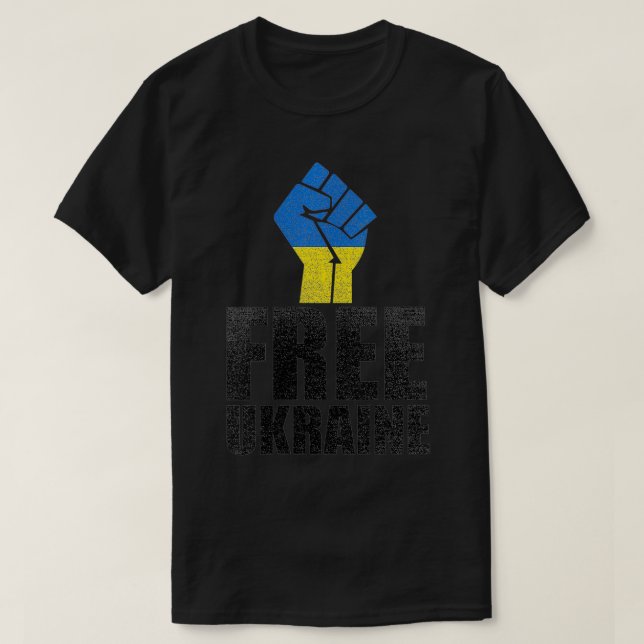 Camiseta Mulheres libertas na Ucrânia (Frente do Design)
