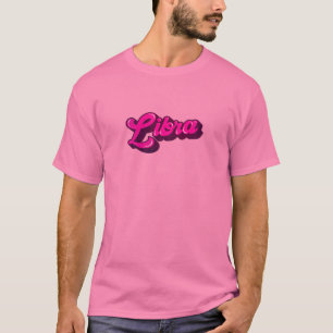 Camiseta Mulheres Libra Nascimento Astrologia Zodíaca Graf