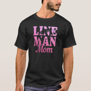 Camiseta Mulheres Lineman Mãe Jogadora De Futebol Fã De Fut