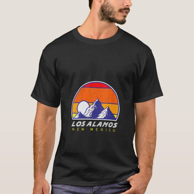 Camiseta Mulheres Los Alamos Novo México Esqui Usa Ski 1980 (Frente)