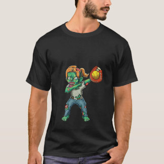 Camiseta Mulheres Loucas Zombie Zombie Equipe Softball Rapa