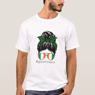 Camiseta Mulheres Lucky Enfermeira Geriátrica Vida Mensage
