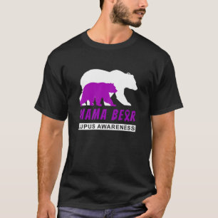 Camiseta Mulheres Lupus Sensibilizam Mamãe Bear Apoio Mãe M