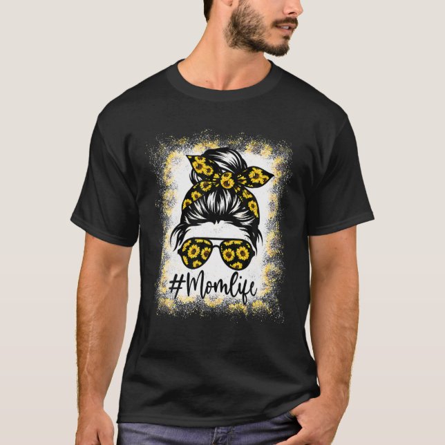 Camiseta Mulheres Mãe A Vida Sangrou A Mãe A Vida Leopardo  (Frente)