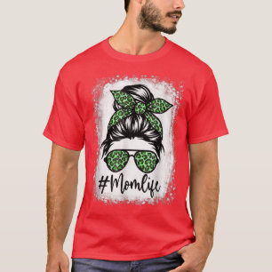 Camiseta Mulheres Mãe A Vida Sangrou Leopardo Mensageiro Ru
