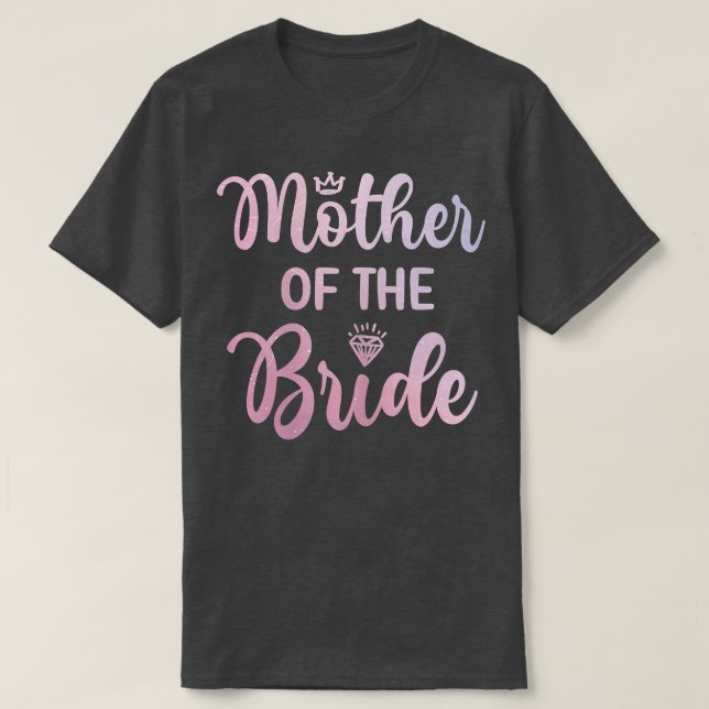 Camiseta Mulheres Mãe da Noiva Chuveiro de Noiva Casamento  (Frente do Design)