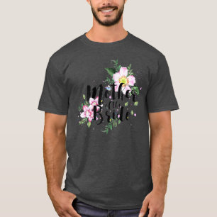 Camiseta Mulheres Mãe da Noiva Floral Festa Bridal