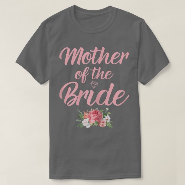 Camiseta Mulheres Mãe da Noiva Mãe da Noiva (Frente do Design)